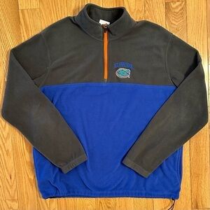KA Knights VTG University of Florida Gators NCAA Fleece 1/4 Zip Sz L Embroidered